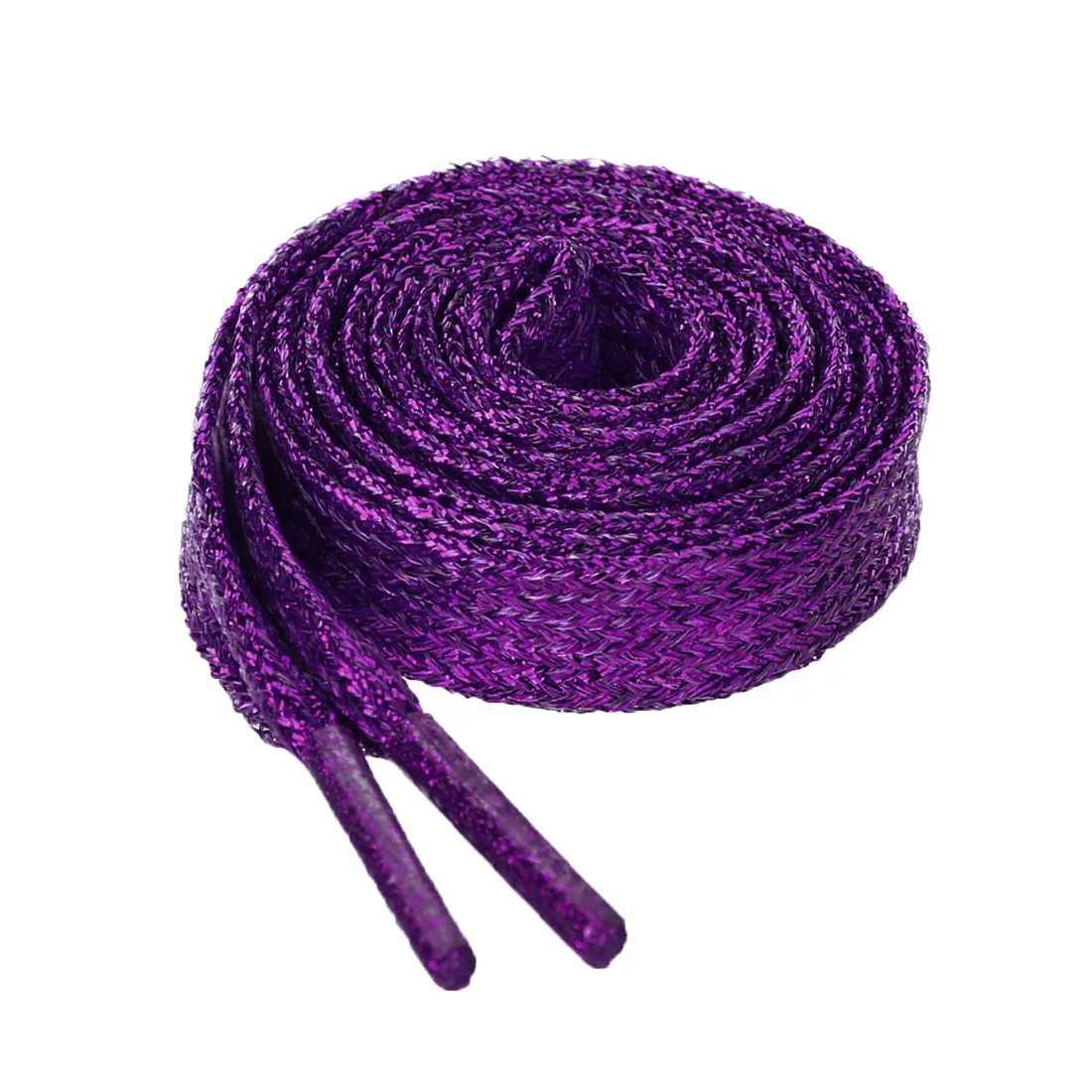 Glitter Shiny Metallic  Flat Sneakers Shoelace Strings