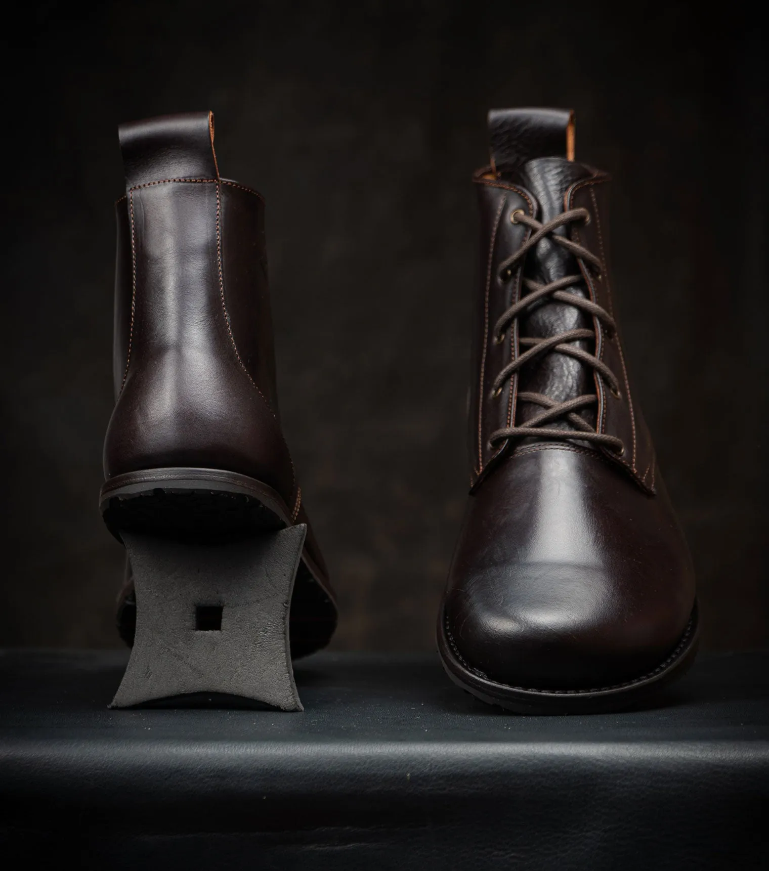 Goodyear Welted Barefoot Chukka Boots - Chocolate Brown