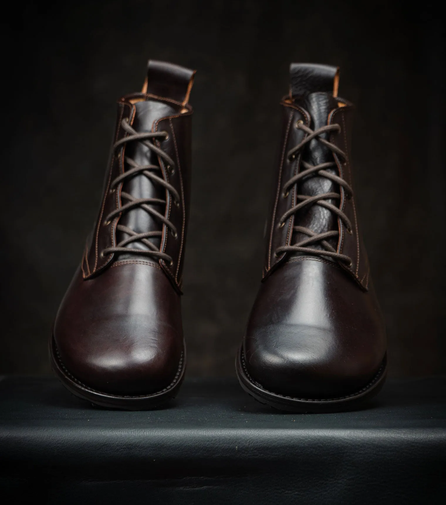 Goodyear Welted Barefoot Chukka Boots - Chocolate Brown