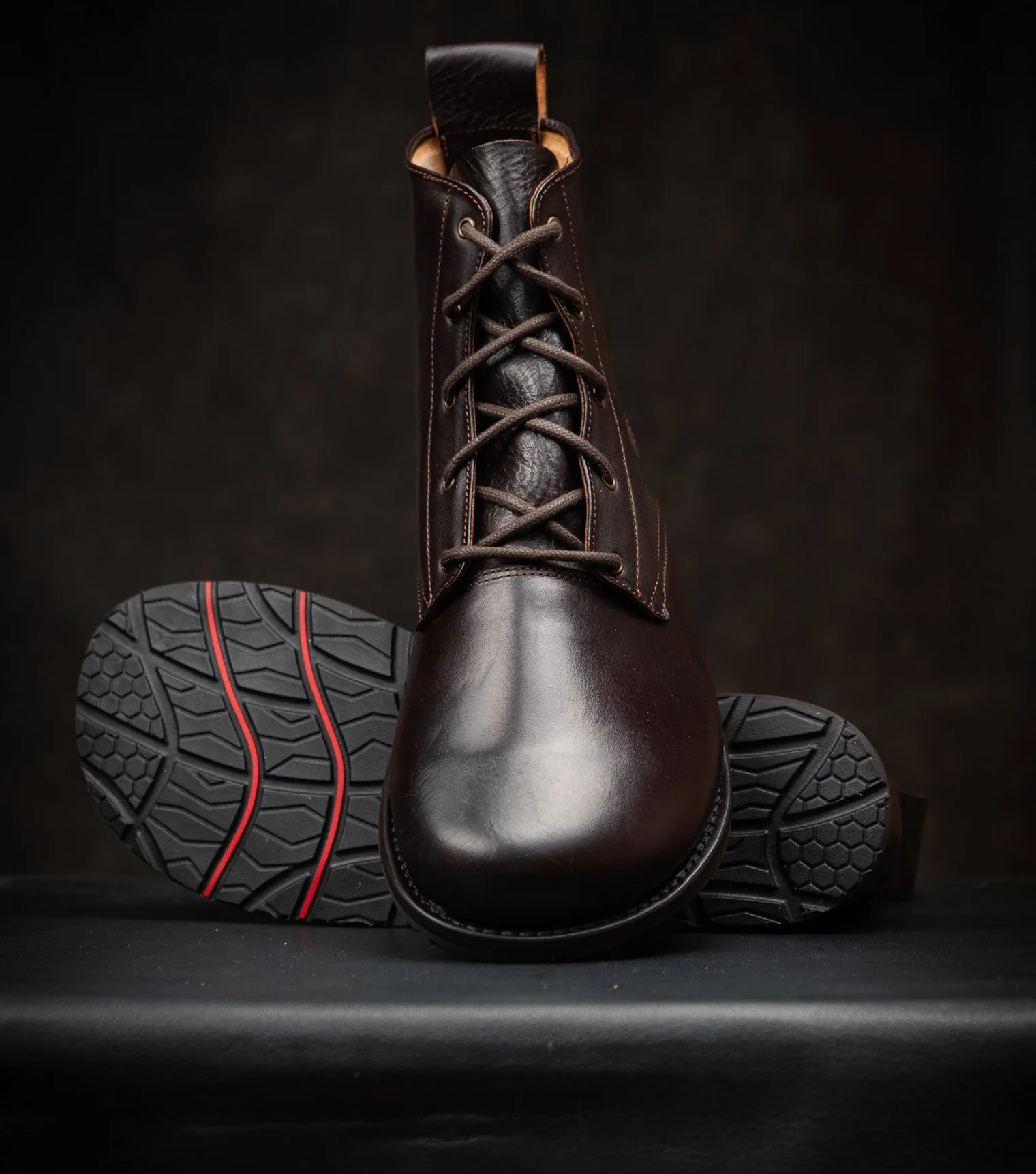 Goodyear Welted Barefoot Chukka Boots - Chocolate Brown