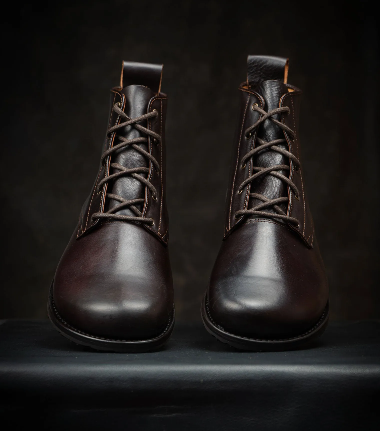 Goodyear Welted Barefoot Chukka Boots - Chocolate Brown