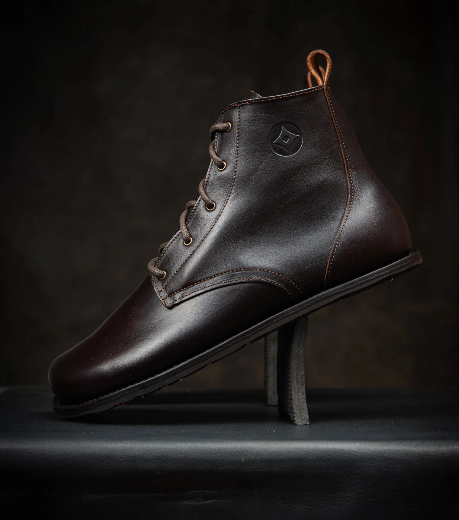 Goodyear Welted Barefoot Chukka Boots - Chocolate Brown