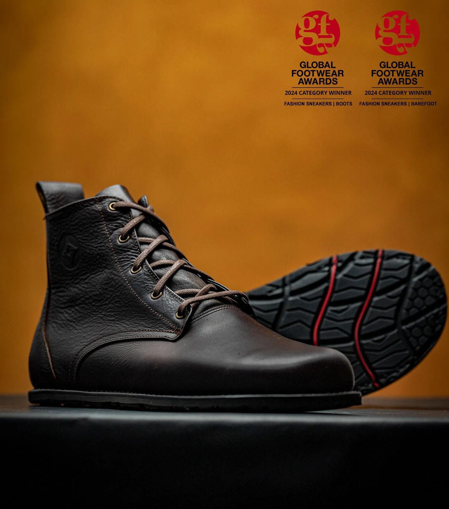 Goodyear Welted Barefoot Chukka Boots - Chocolate Brown