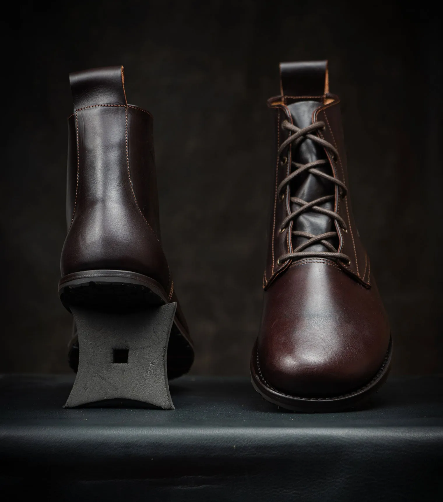 Goodyear Welted Barefoot Chukka Boots - Chocolate Brown