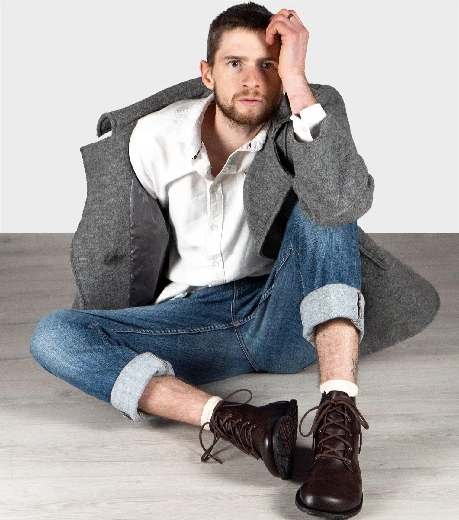 Goodyear Welted Barefoot Chukka Boots - Chocolate Brown