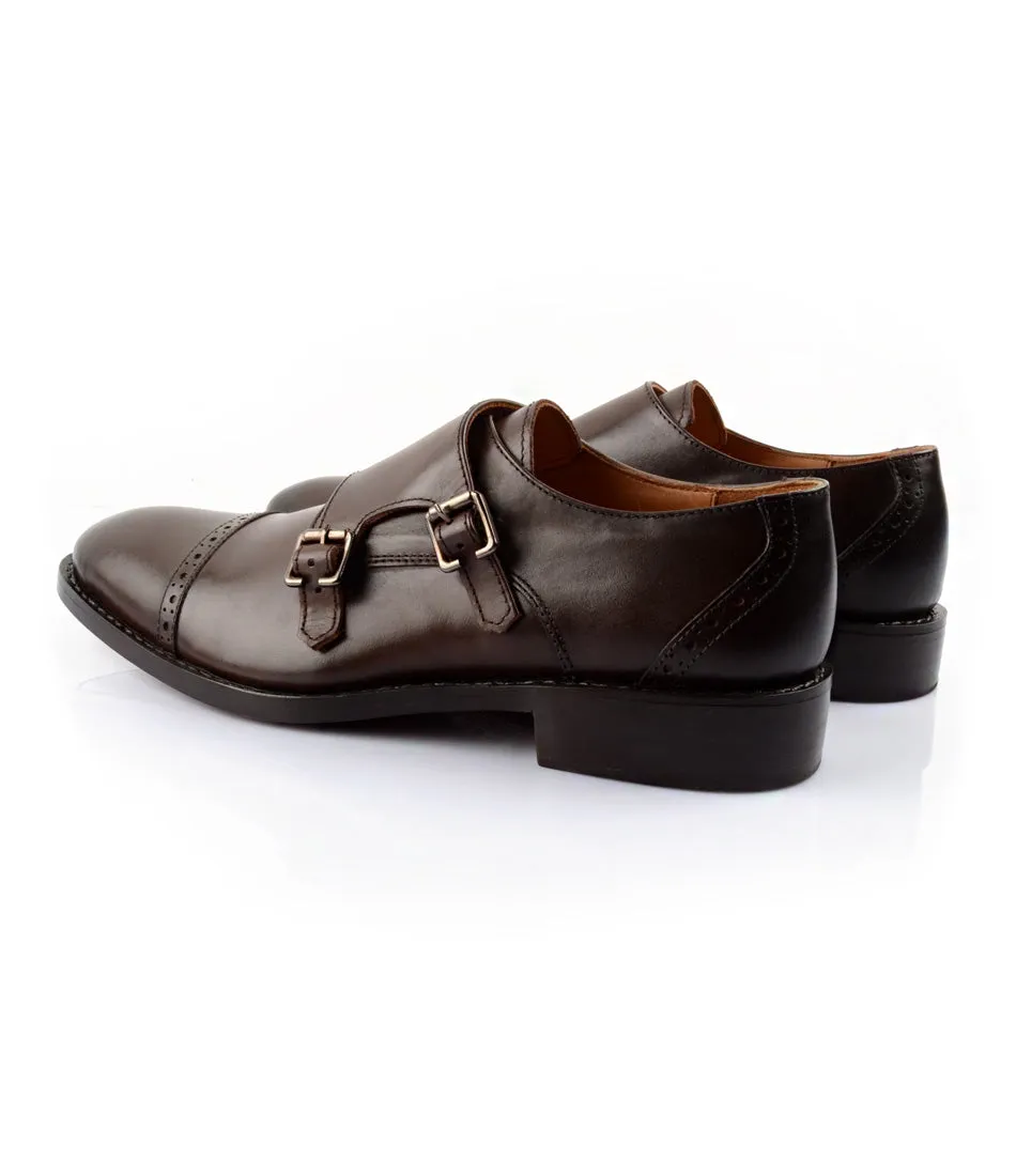Goodyear Welted - Double Monk Strap - Brown