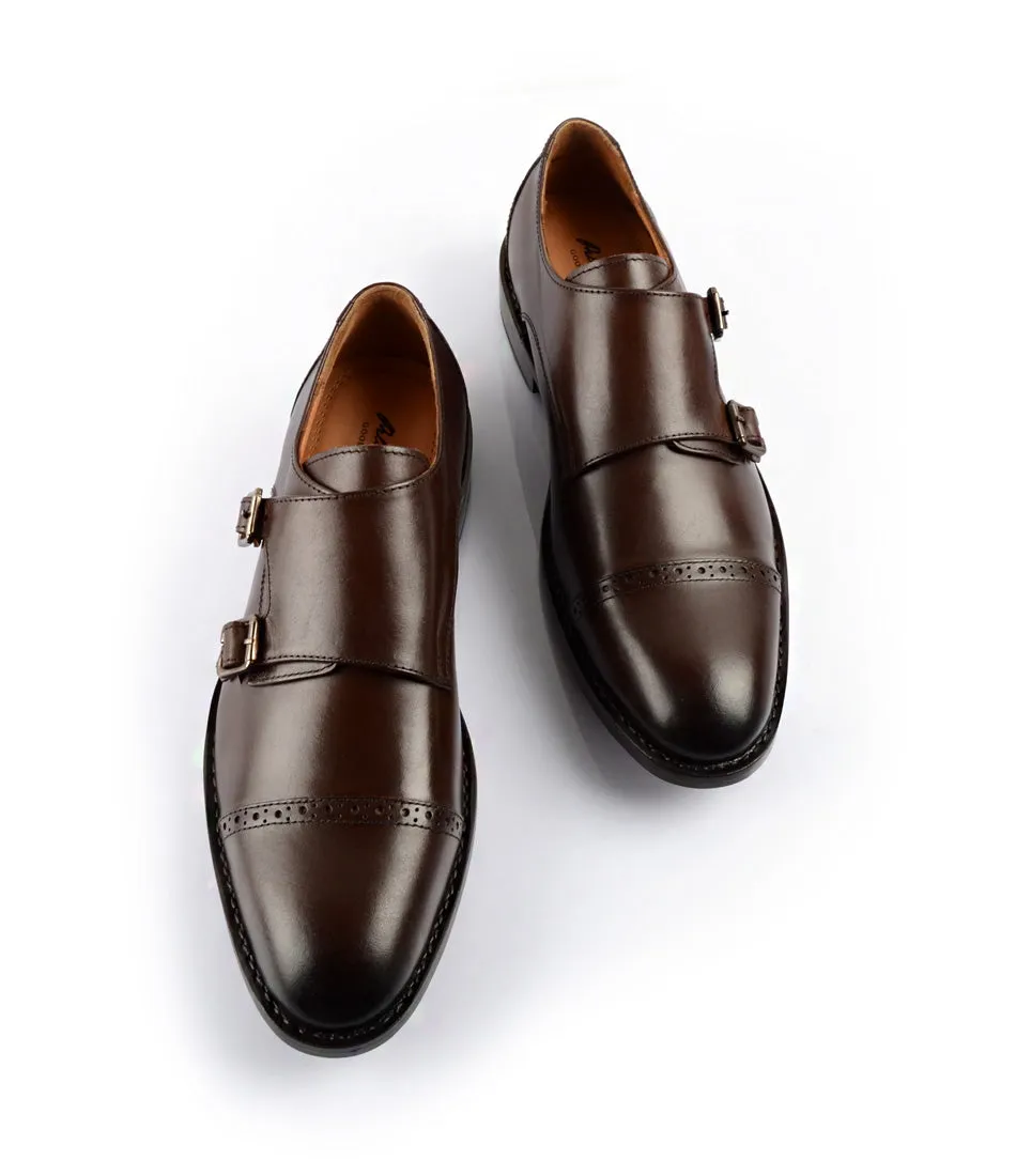 Goodyear Welted - Double Monk Strap - Brown