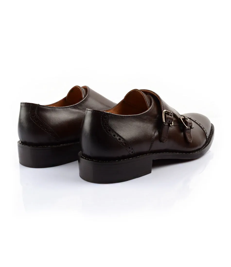 Goodyear Welted - Double Monk Strap - Brown