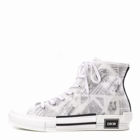 fringe - decorated running option Dior Daniel Arsham B23 High Top Newspaper Edition (Preowned)