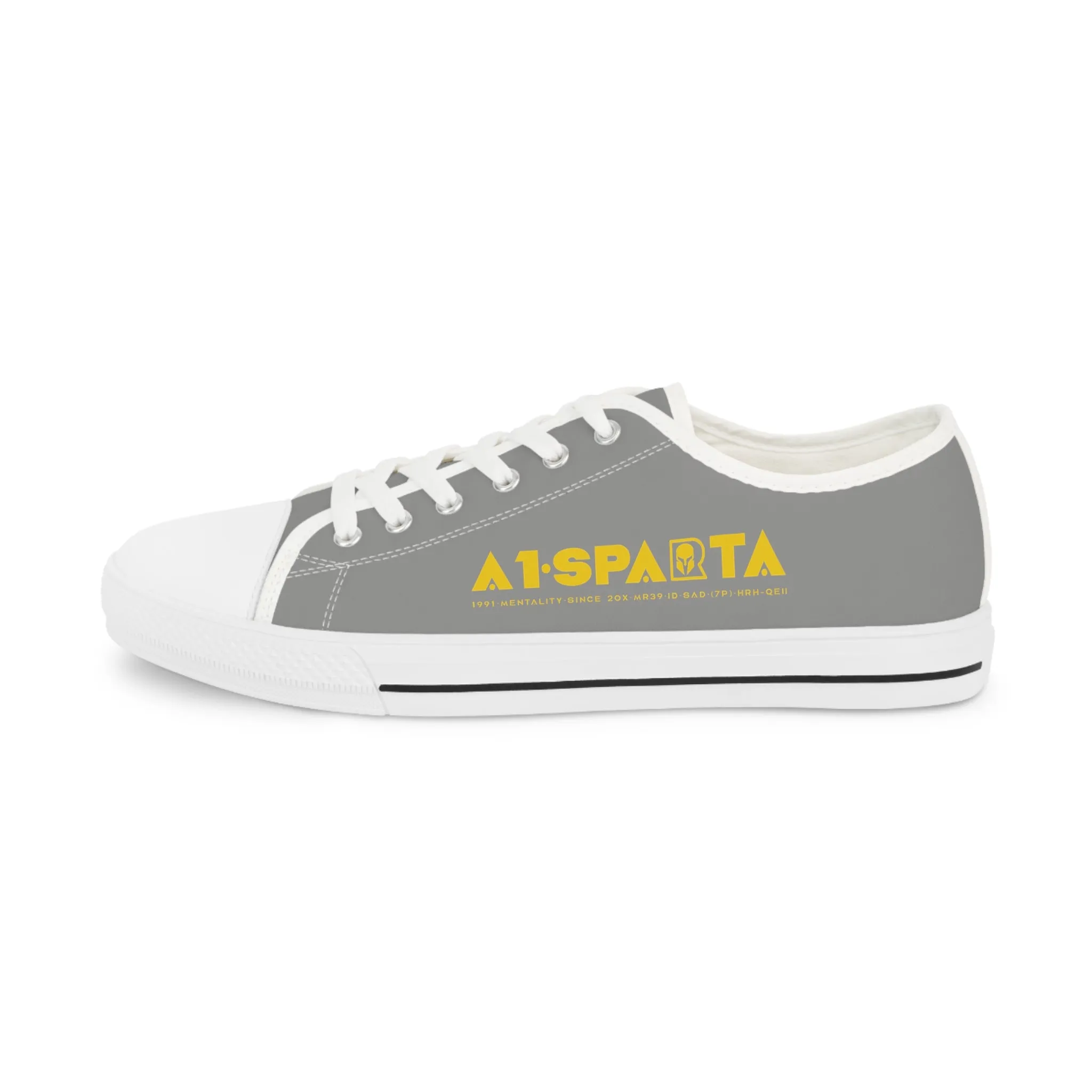 Grey A1-Sparta Men's Low Top Sneakers
