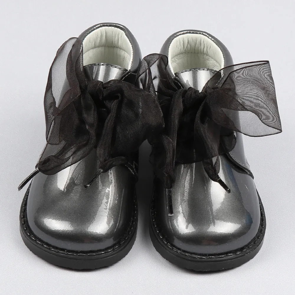 Grey Pearl Ankle Boots