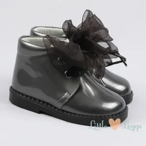 Grey Pearl Ankle Boots
