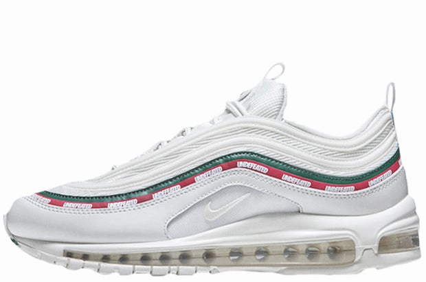 Nike Air Max 97 x Undefeated 'Sail/Gorge-Green' Anti Slip Tread Design Quick Fit