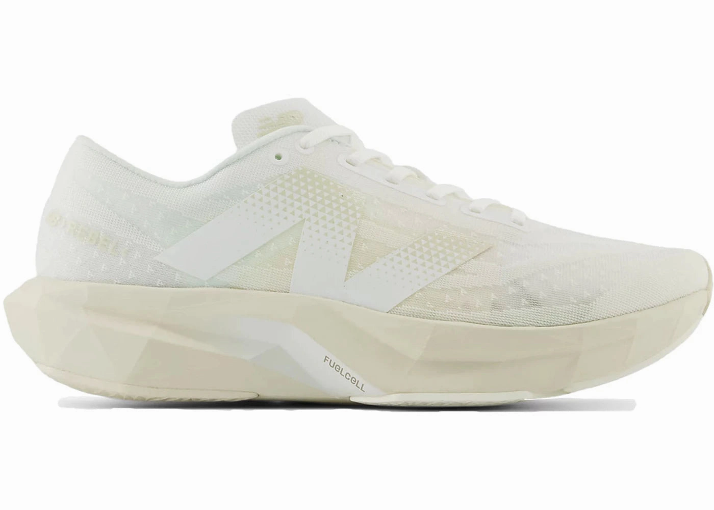 Stable Control Precision Fit Engineering New Balance FuelCell Rebel v4White Linen