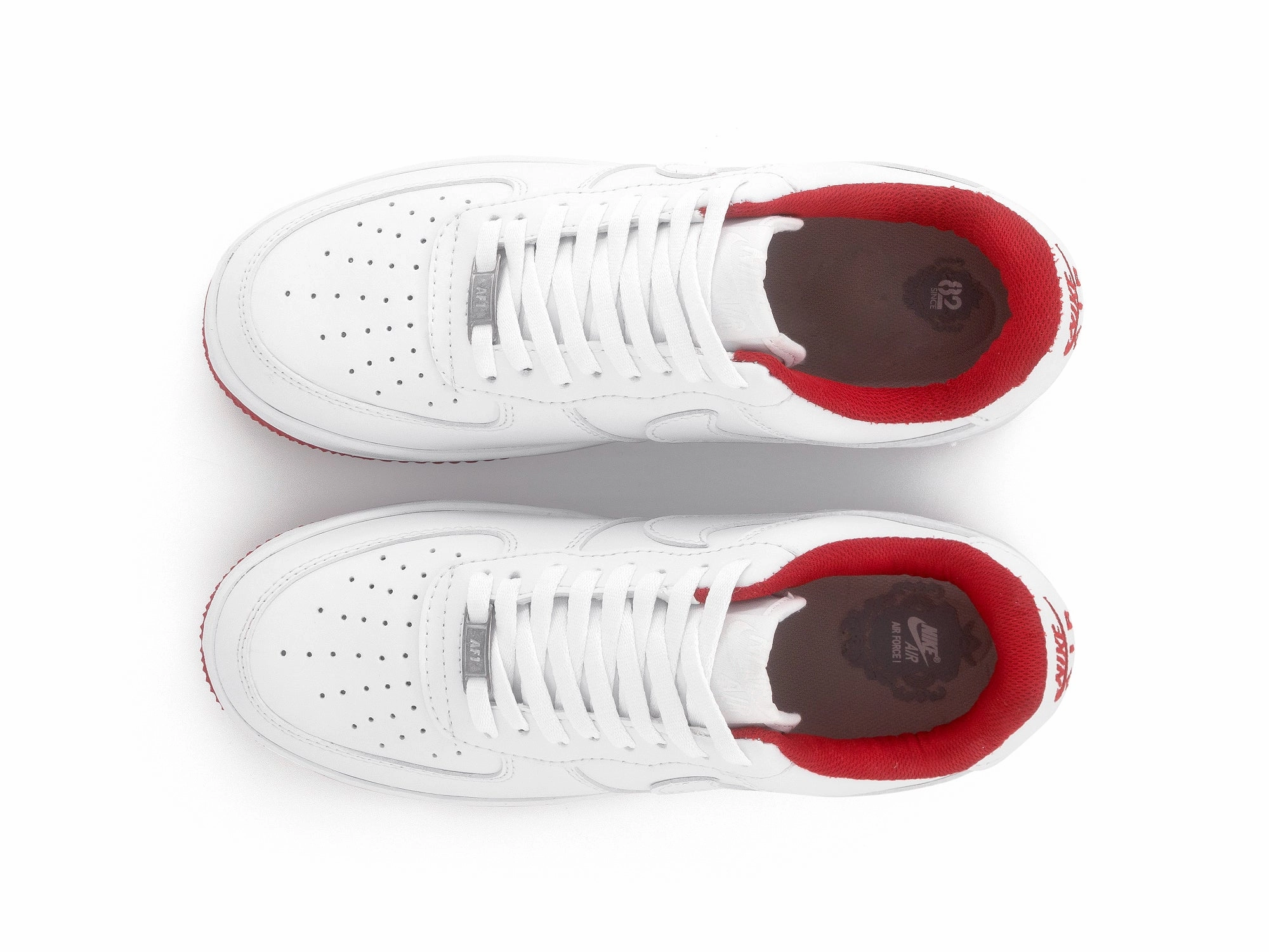 indoor activities Street Vibe Tenis Air Force 1 Blanco Rojo 1.1 Premium