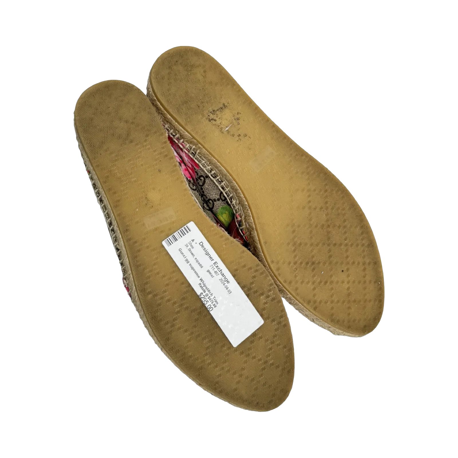 Gucci GG Flora Print Espadrilles (Size 39)