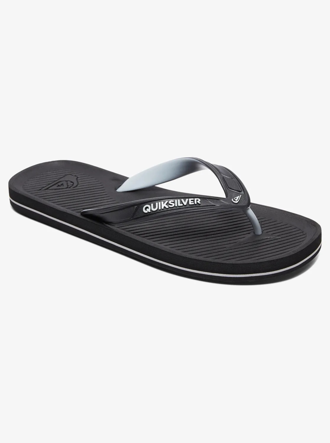 Haleiwa Flip-Flops - Black/Grey/Black