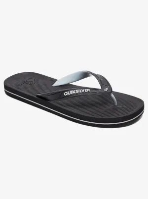 Haleiwa Flip-Flops - Black/Grey/Black