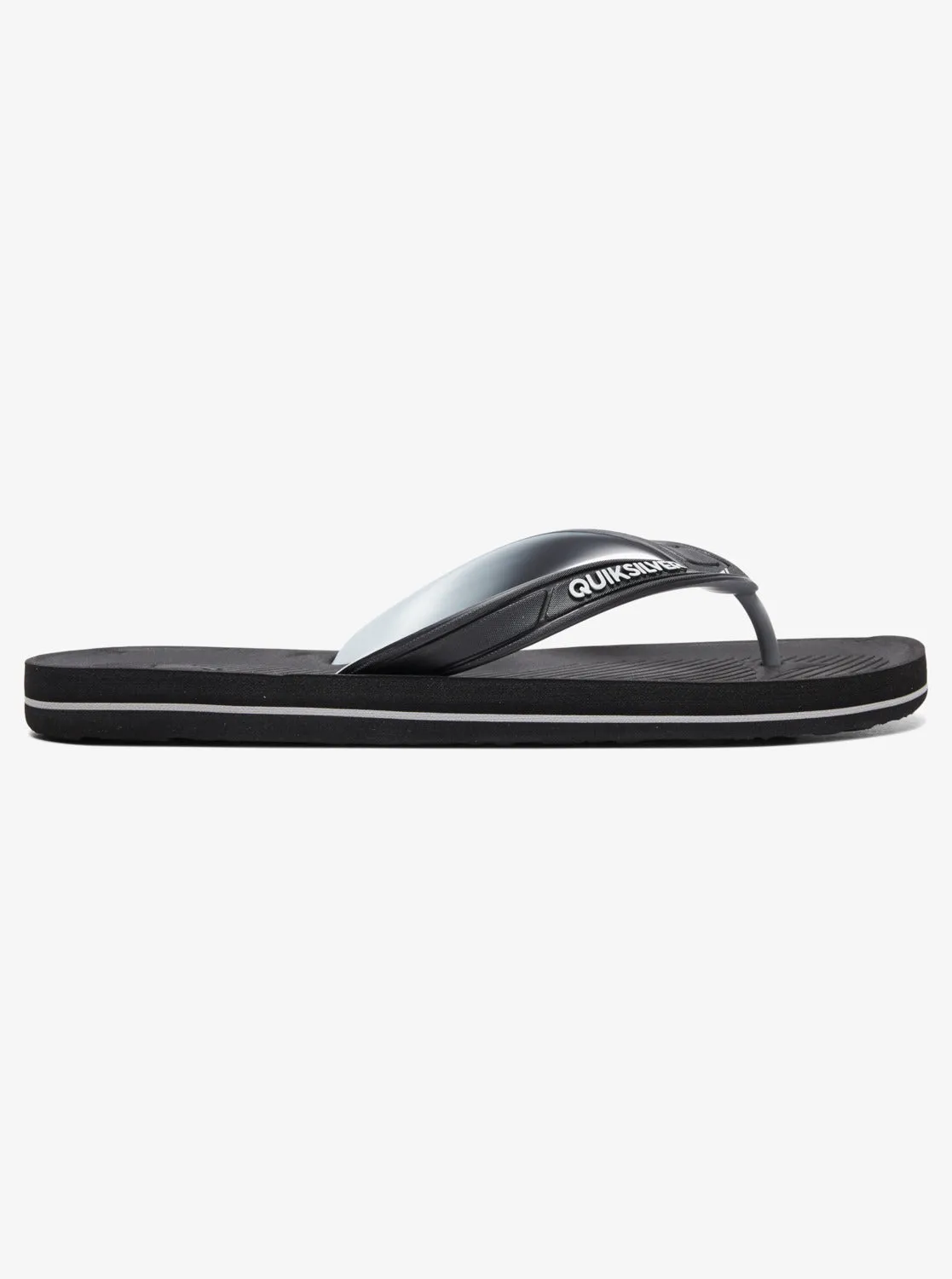 Haleiwa Flip-Flops - Black/Grey/Black