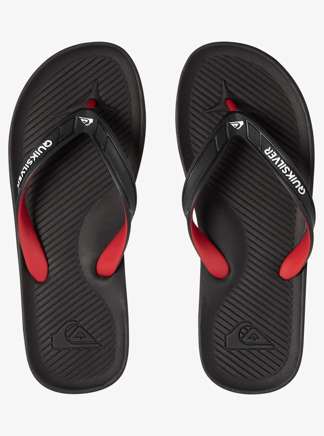 Haleiwa Flip-Flops - Black/Red/Green