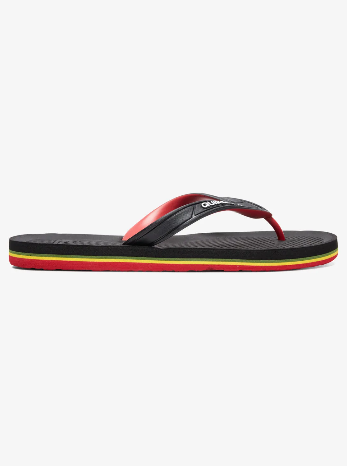 Haleiwa Flip-Flops - Black/Red/Green