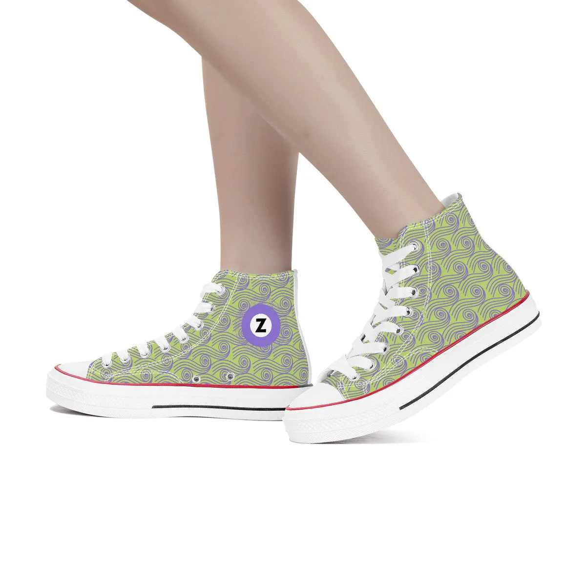 Hanzōmon Line High Top Canvas Shoes