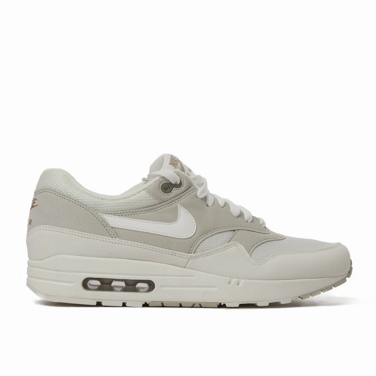 Air Max 1 "Light Bone & Summit White" (2012) TPU plate Sweat Resistant Lining