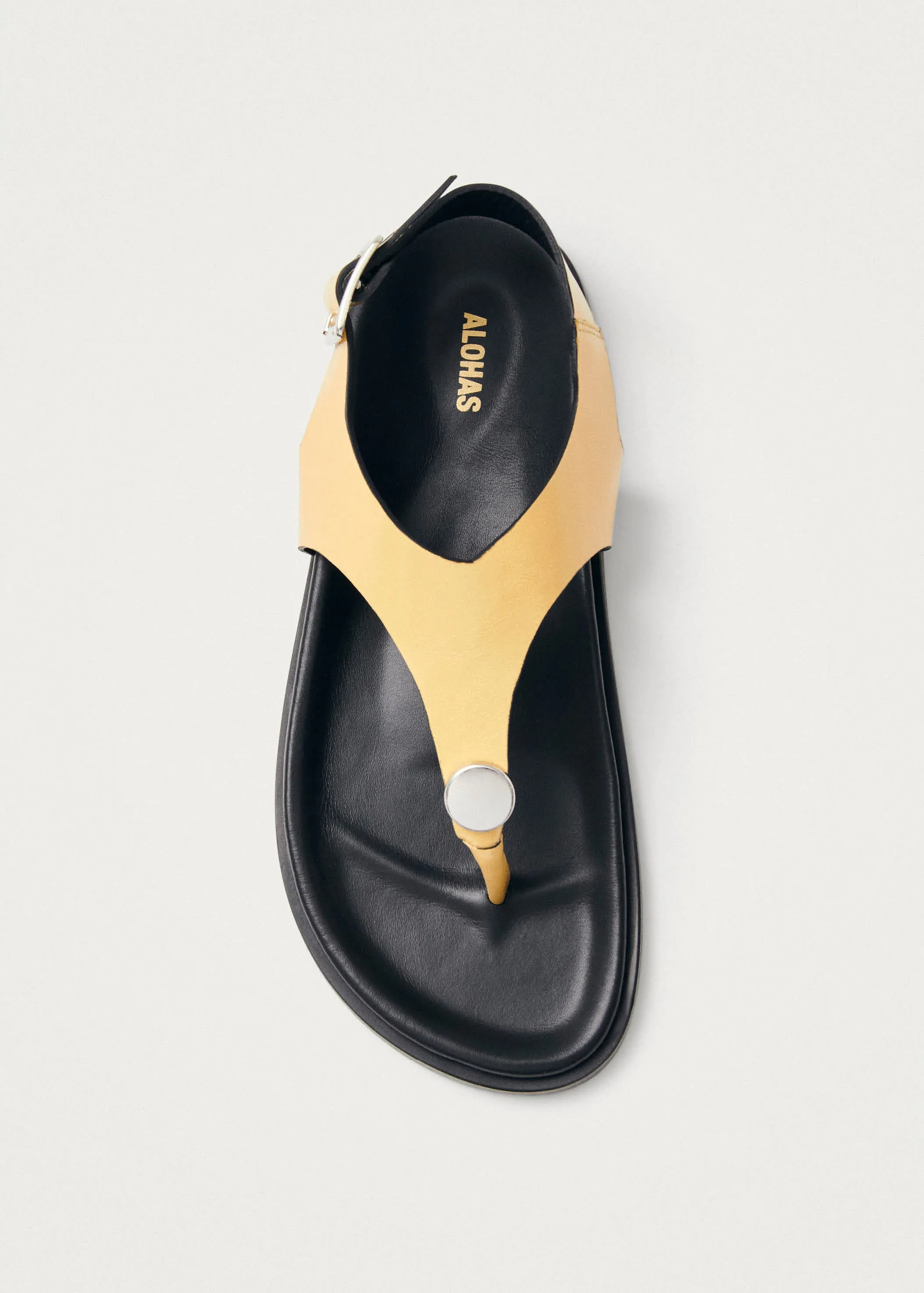Harbor Onix Vanilla Leather Sandals