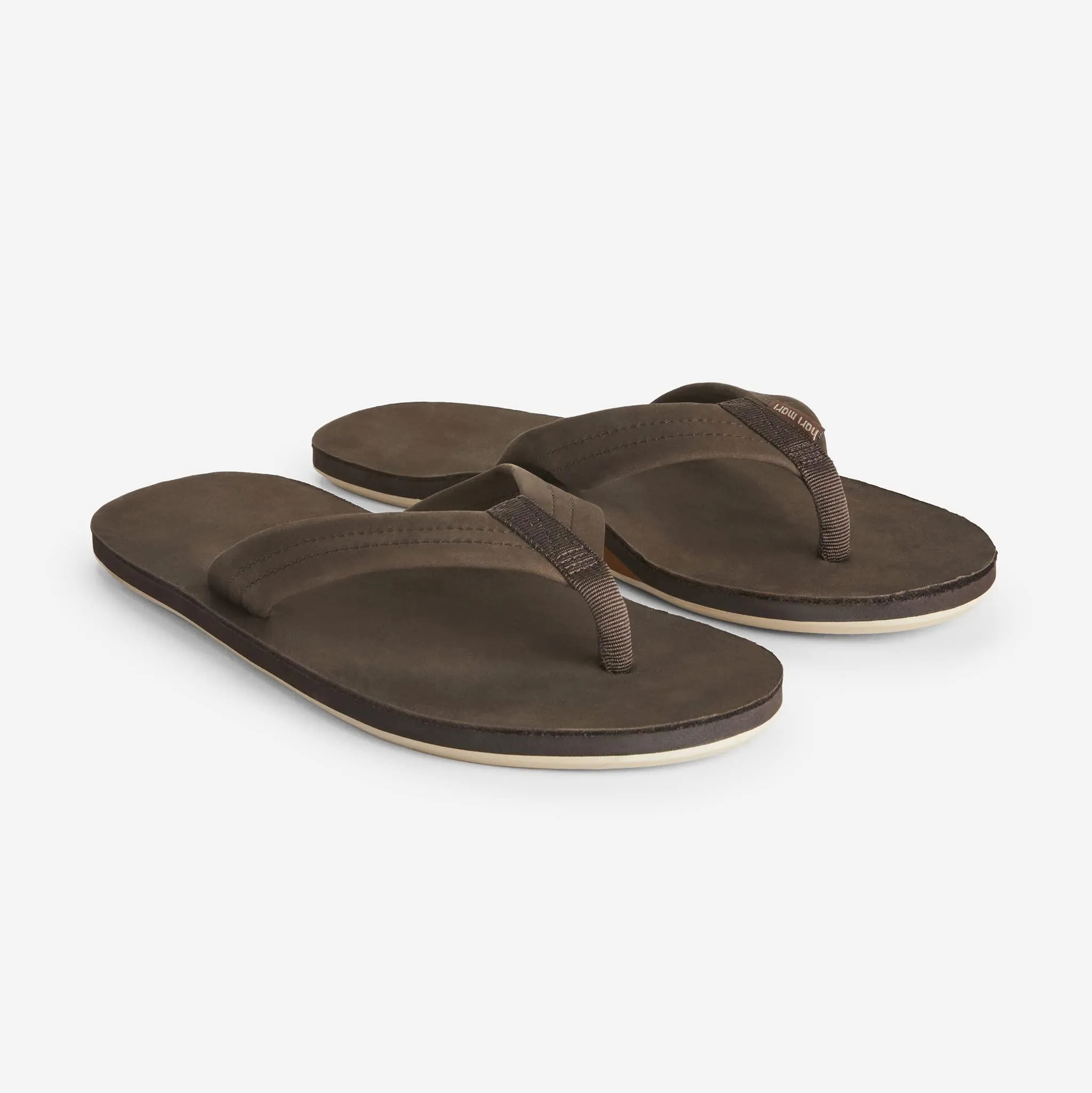 Hari Mari Men's Fields Tan/Olive Size 10 Memory Foam and Arch Support Flip Flops