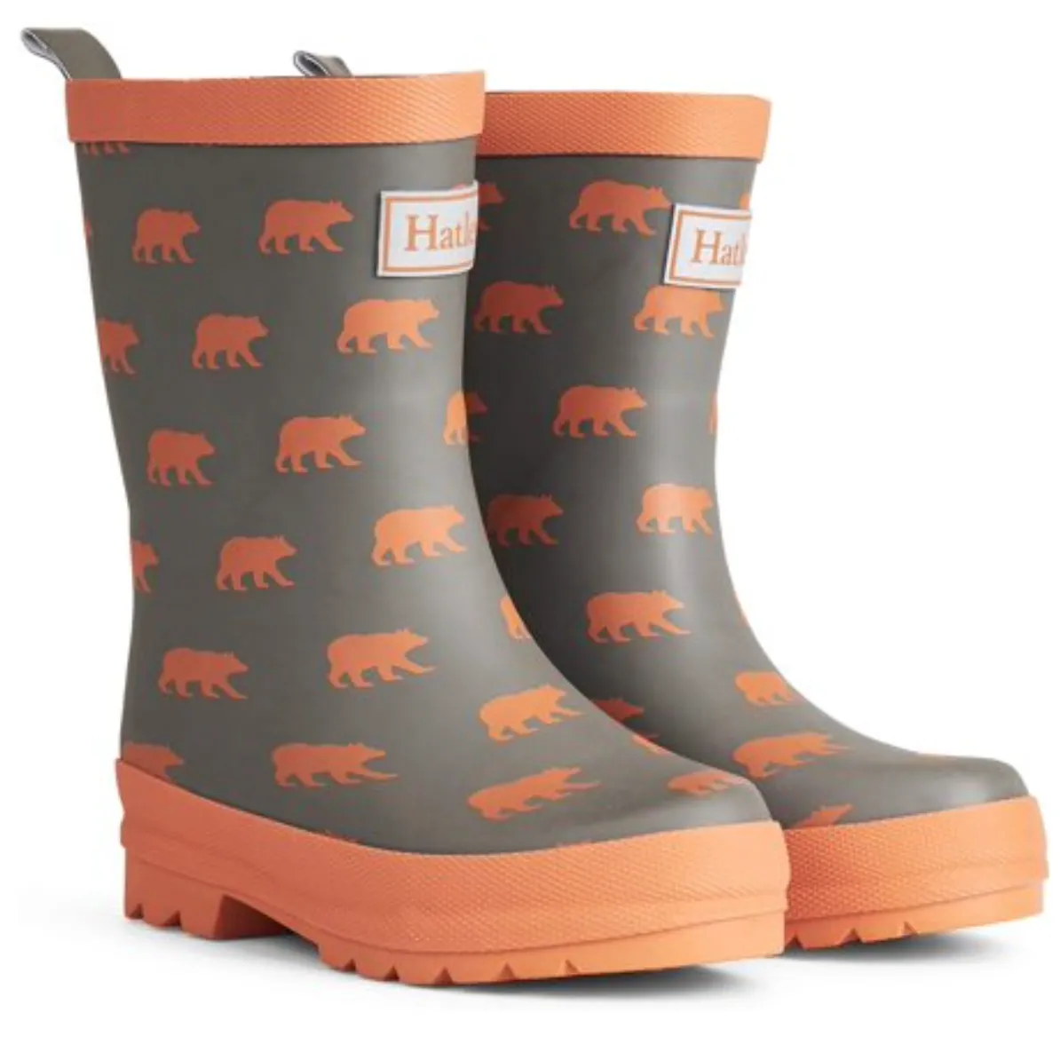 HATLEY Silhouette Bears Matte Rain Boots
