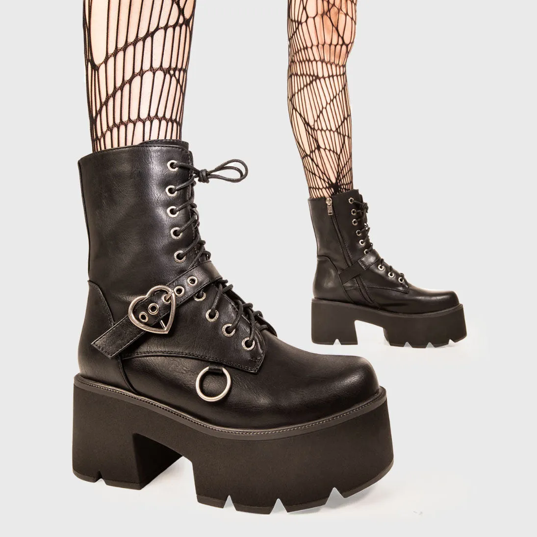 Heartless Chunky Platform Boots