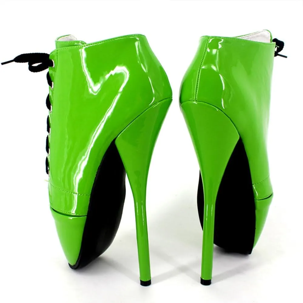 High Heels 18cm Ballet Strappy Shoes-green||39