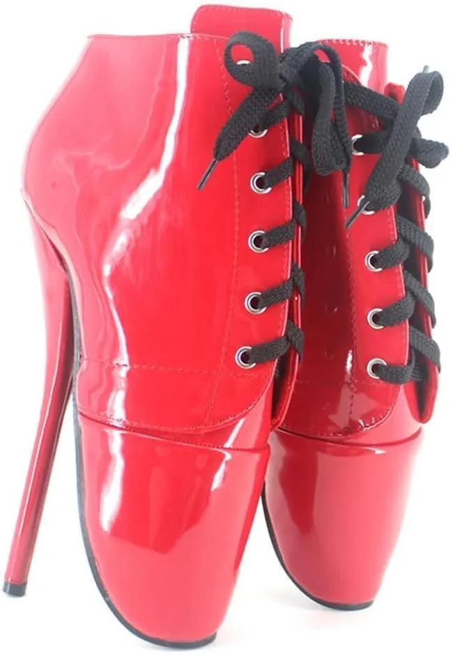 High Heels 18cm Ballet Strappy Shoes-red||39