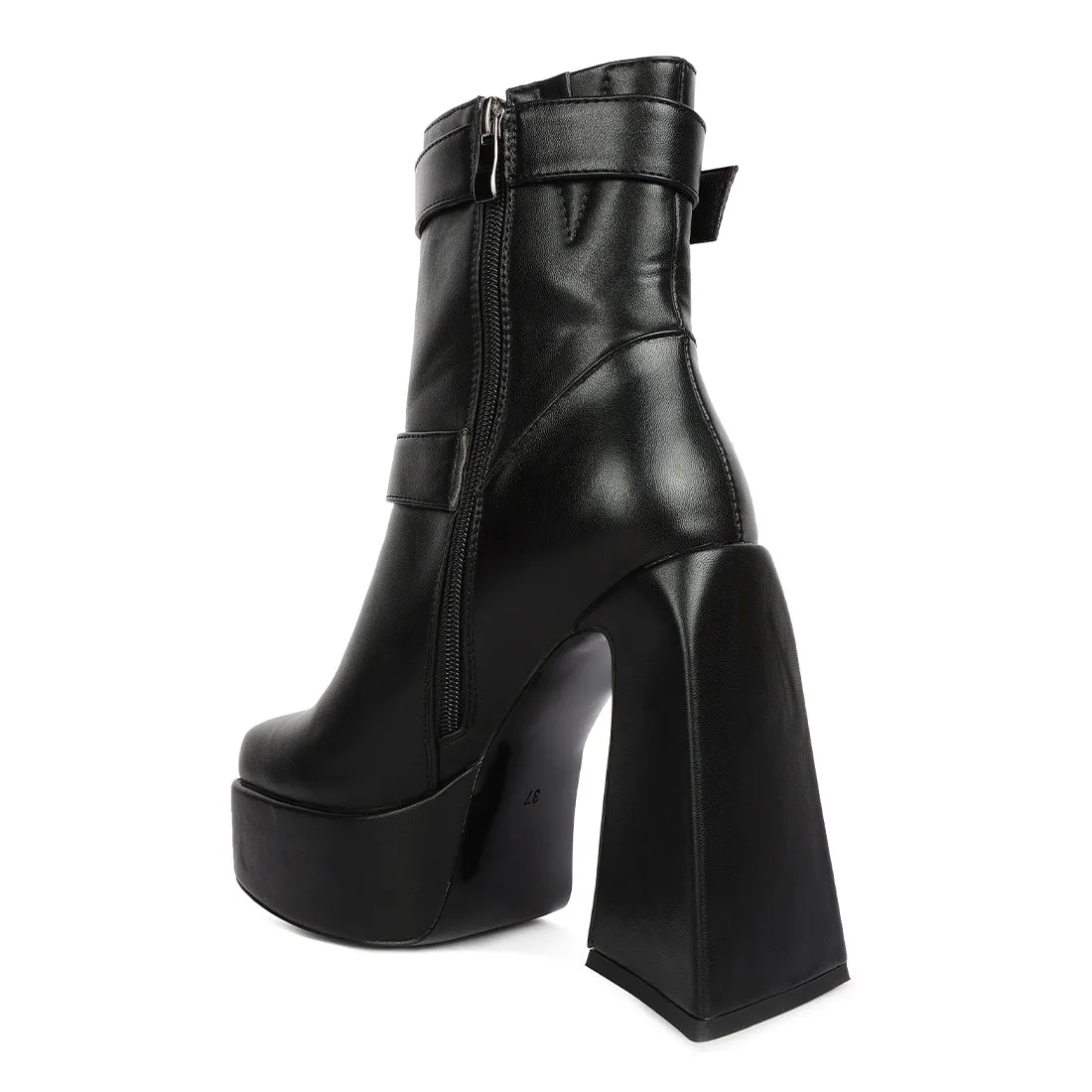 High Platform Heel Ankle Boot