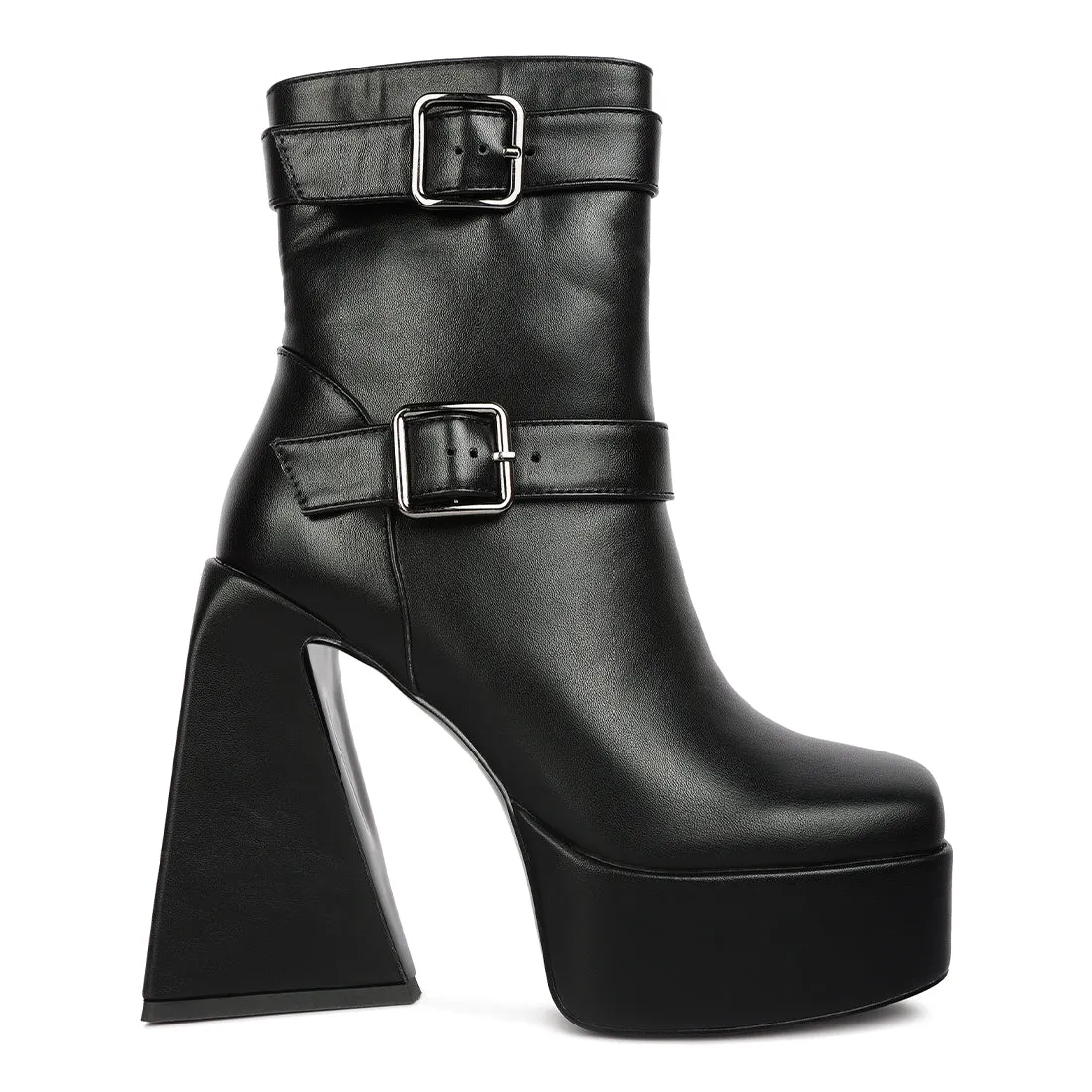 High Platform Heel Ankle Boot