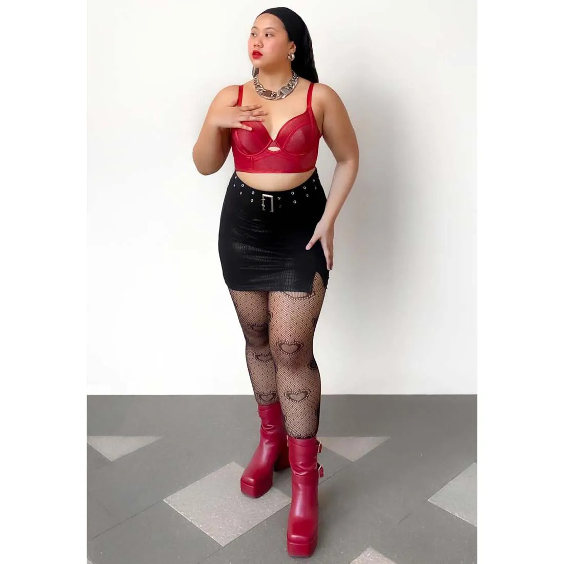High Platform Heel Ankle Boot