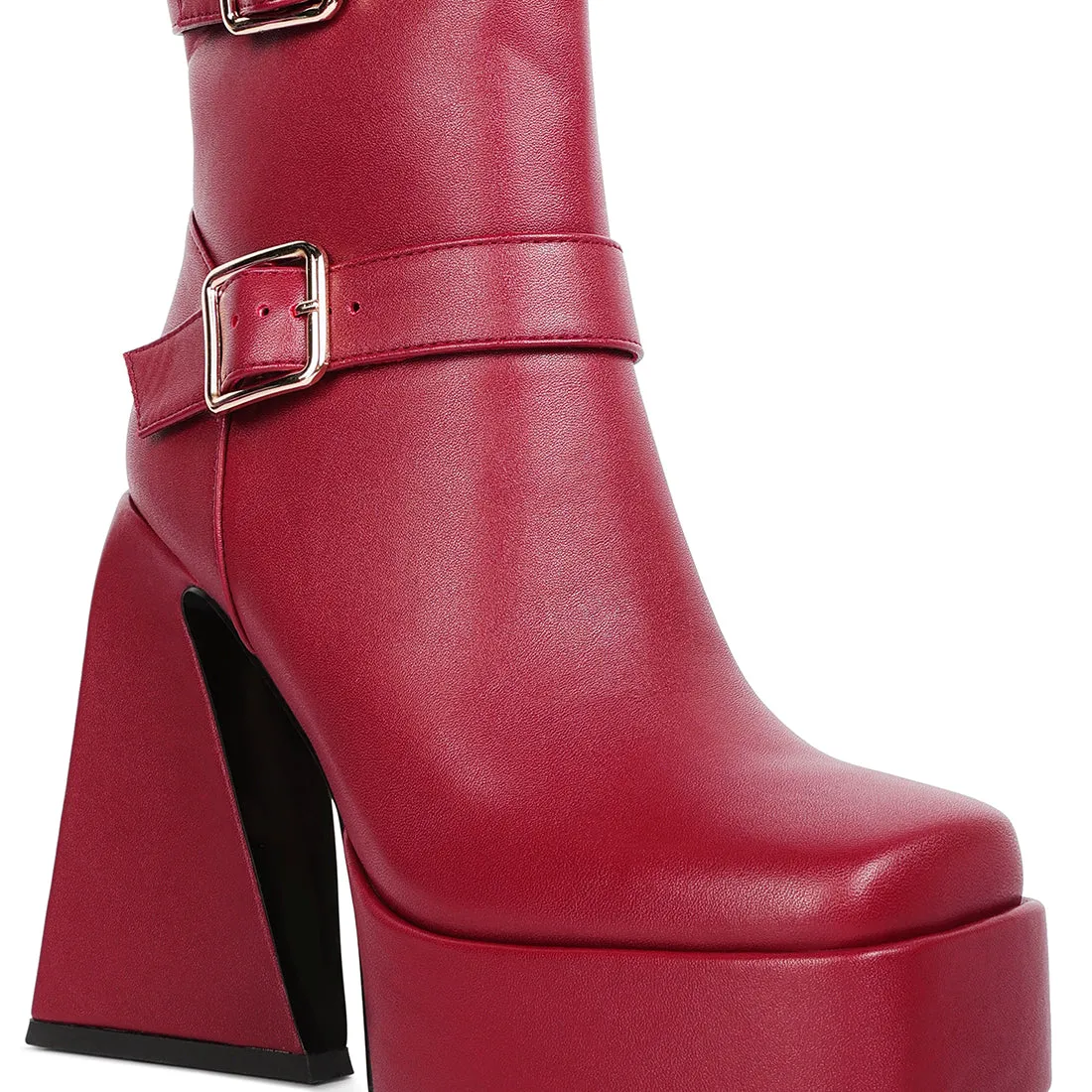 High Platform Heel Ankle Boot