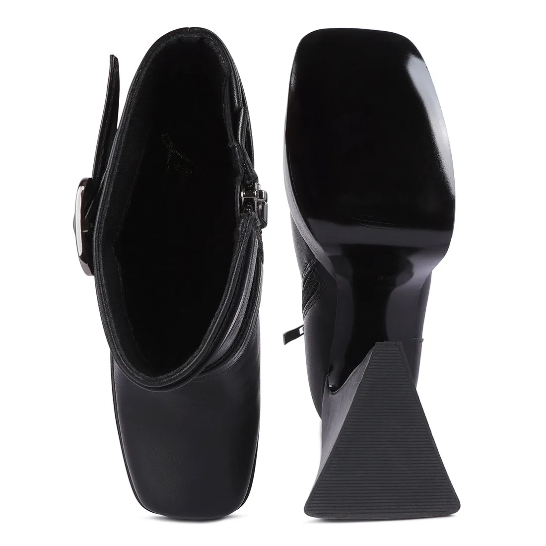 High Platform Heel Ankle Boot