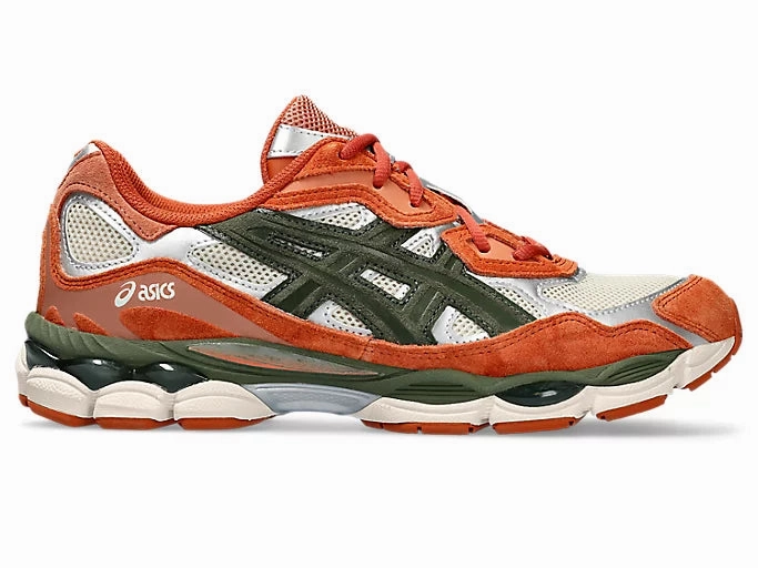 Asics Gel NYC 'Oatmeal' Forest Green outdoor track running option kickboxing shoes