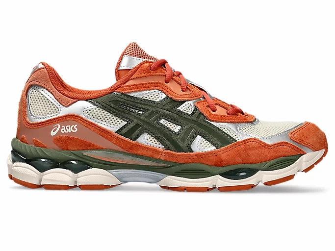 Asics Gel NYC 'Oatmeal' Forest Green Shock Absorbing Outsole Trail Walk