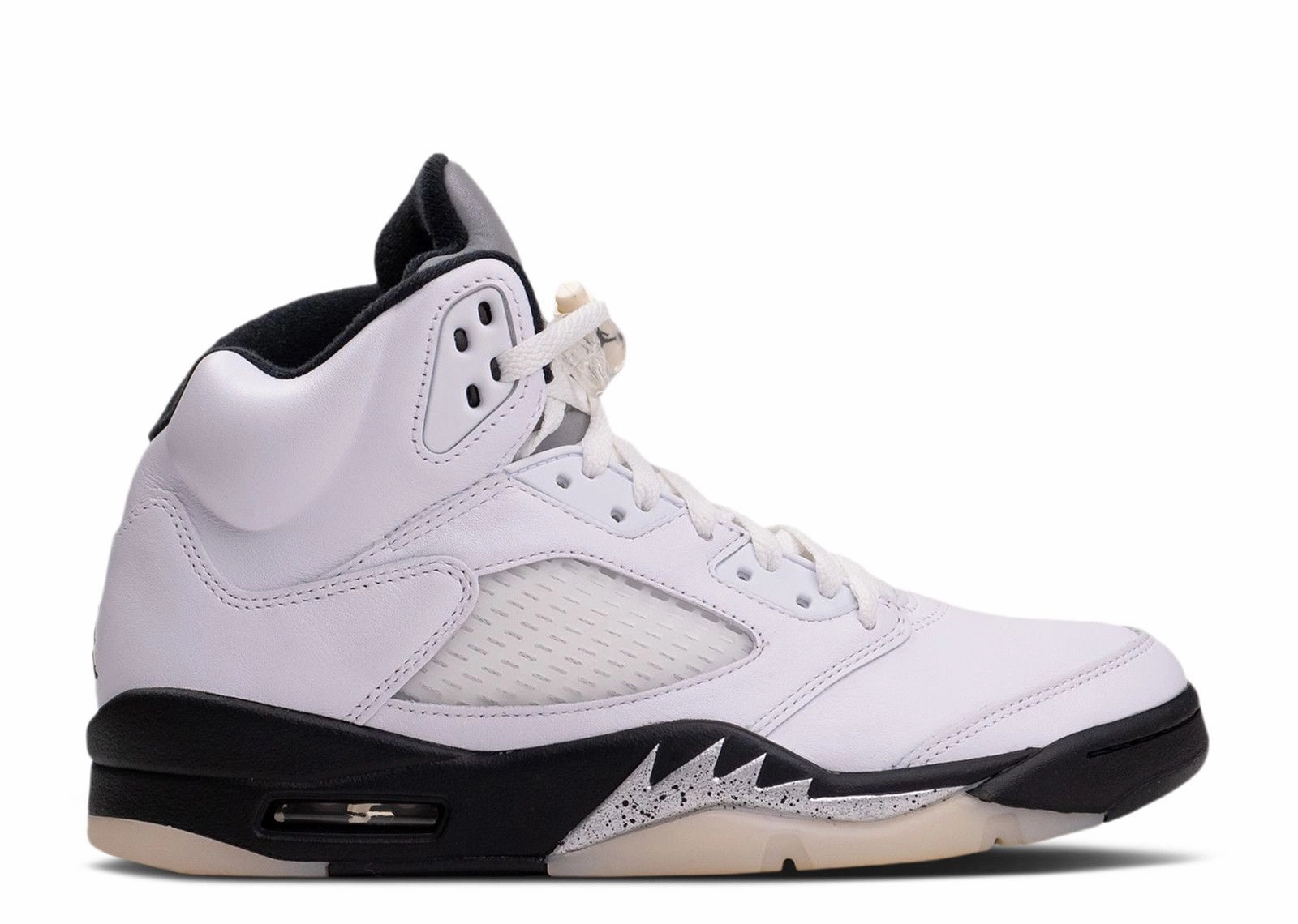 Cushioned EVA luxury running option Air Jordan 5 Retro "White Black" (Myrtle Beach Location)