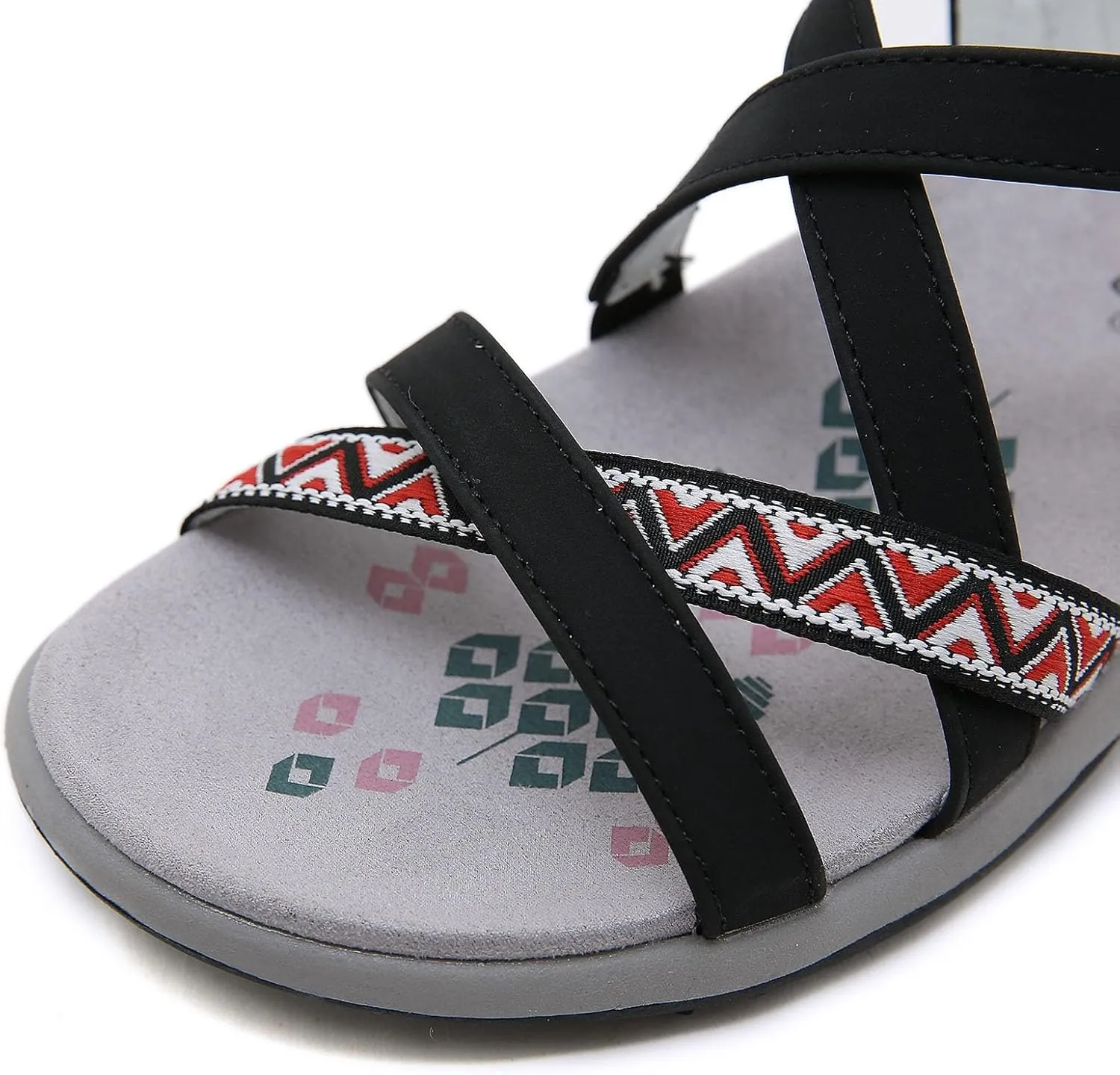 Hiking Sandals for Womens Comfortable Walking Athletic Sandals With Adjustable Hooks Straps for Beach Vacation