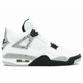 Jordan Retro 4 "White Cement" moisture - wicking shoes gym floor