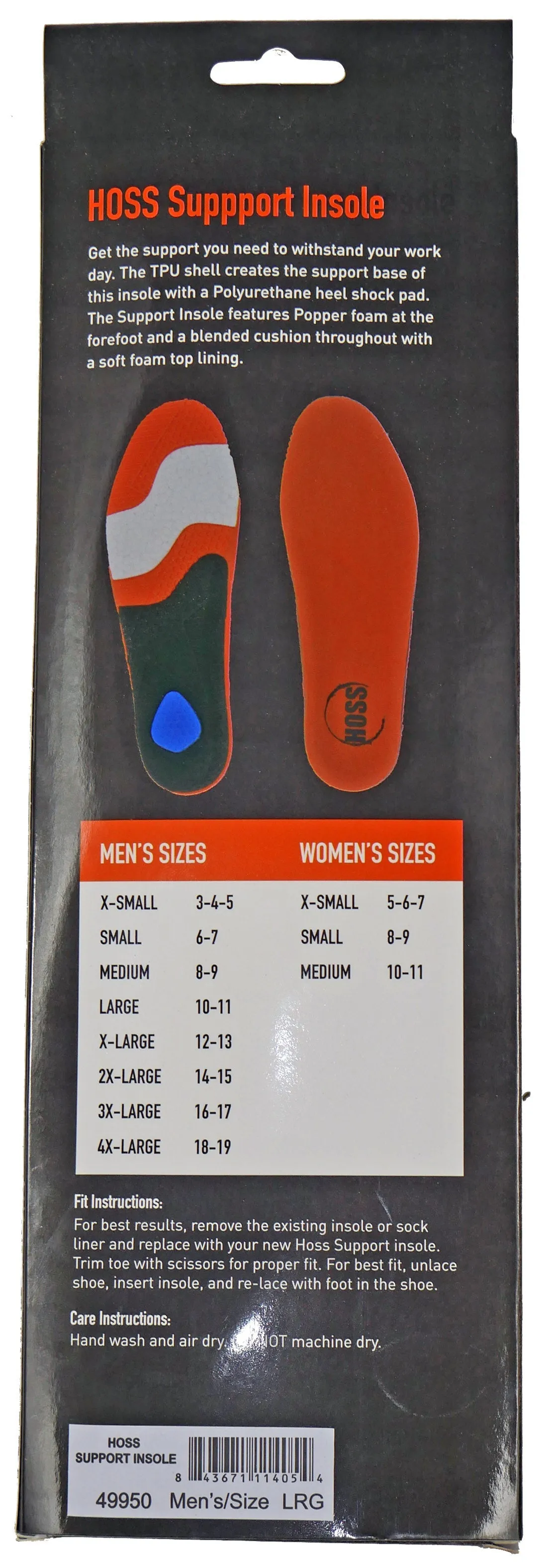 Hoss Unisex Support Insole