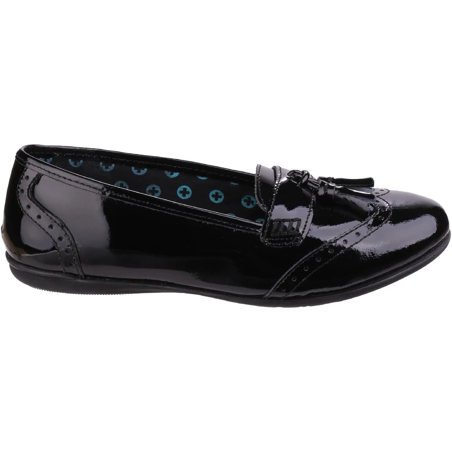 Hush Puppies Esme Junior Patent School Shoe