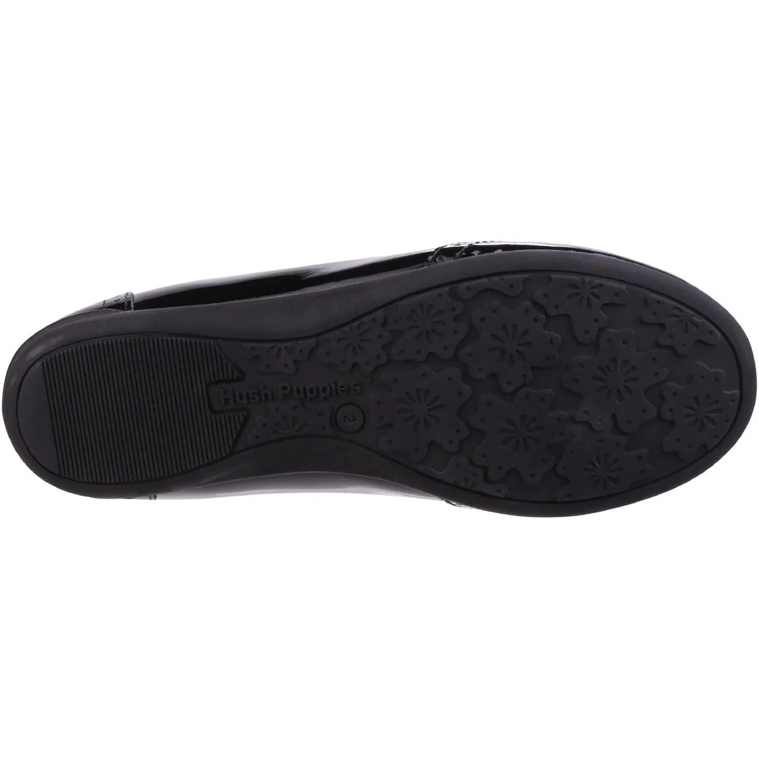 Hush Puppies Esme Junior Patent School Shoe