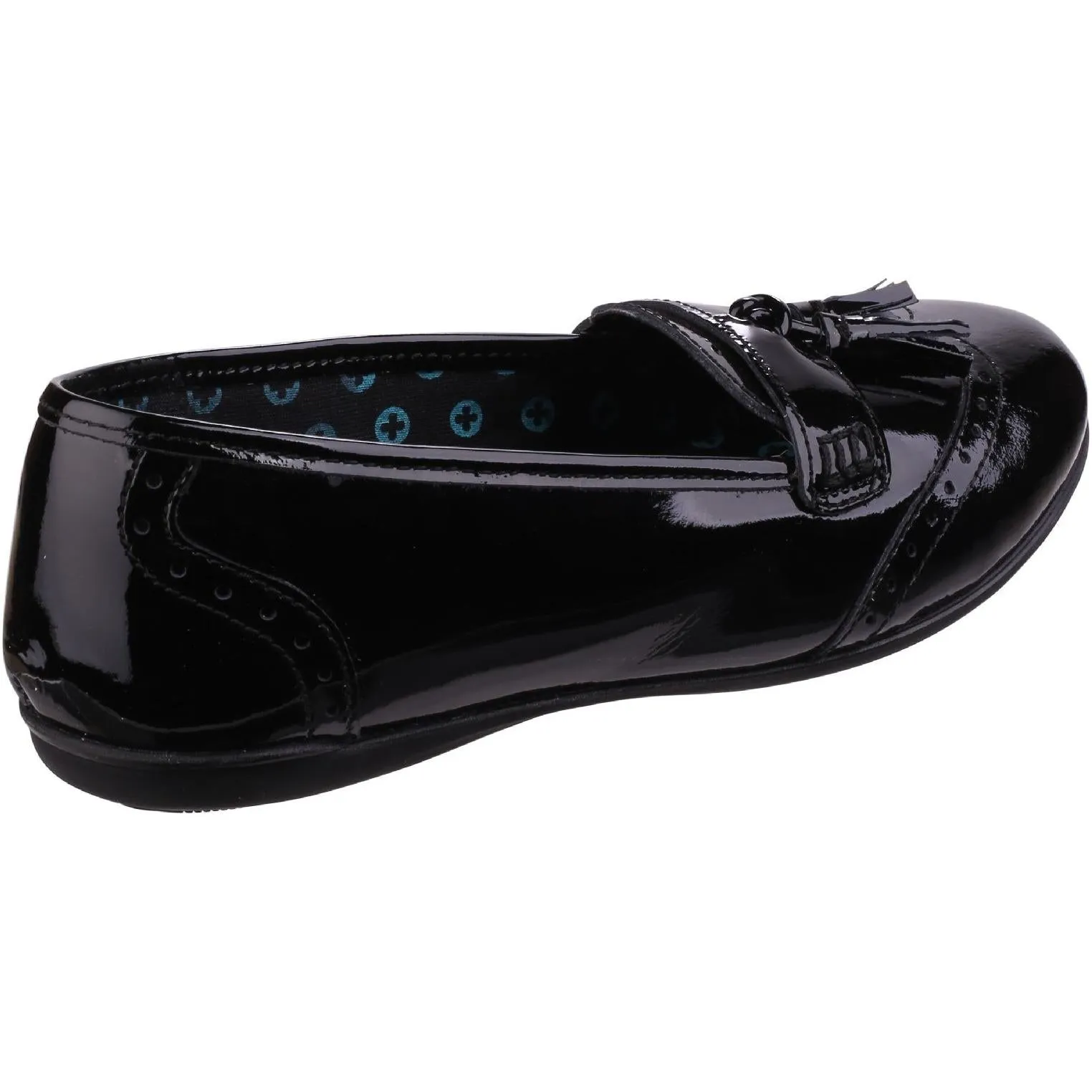 Hush Puppies Esme Junior Patent School Shoe