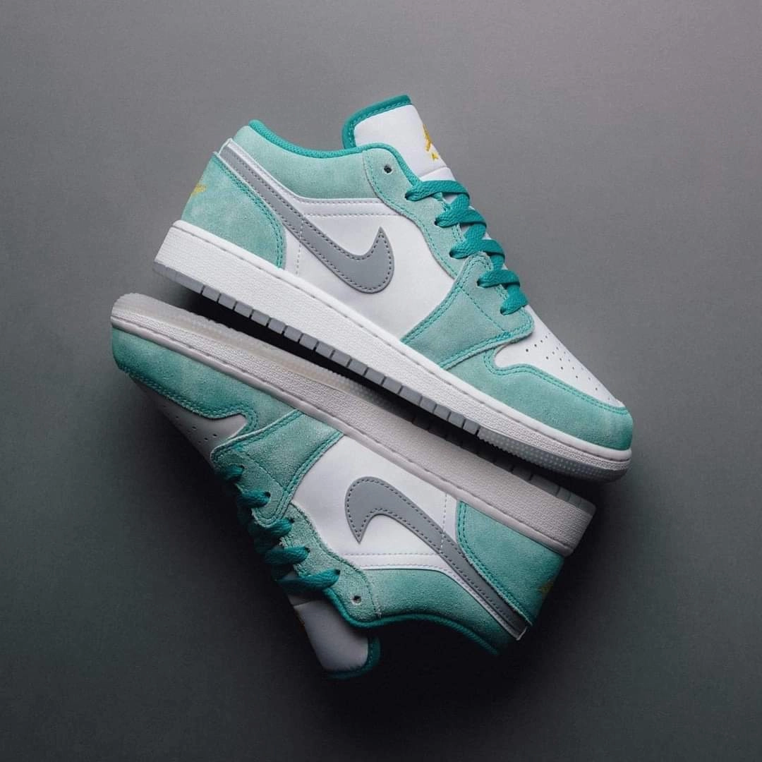 Energy Returning Heel Jordan 1 low "Emerlad"