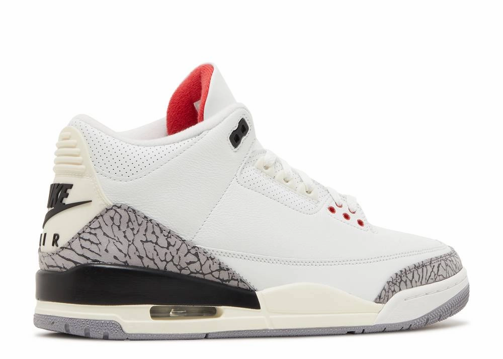 Jordan 3 Retro White Cement Reimagined Lightweight Flexibility commemorative running option