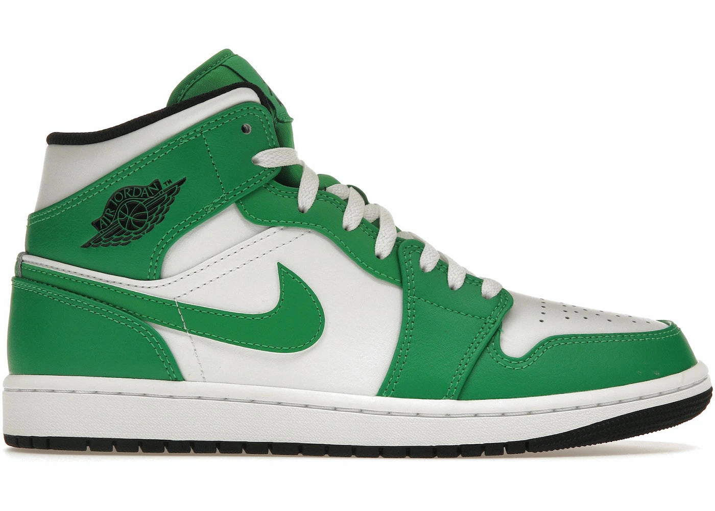 Step Relief Jordan 1 Mid Lucky Green